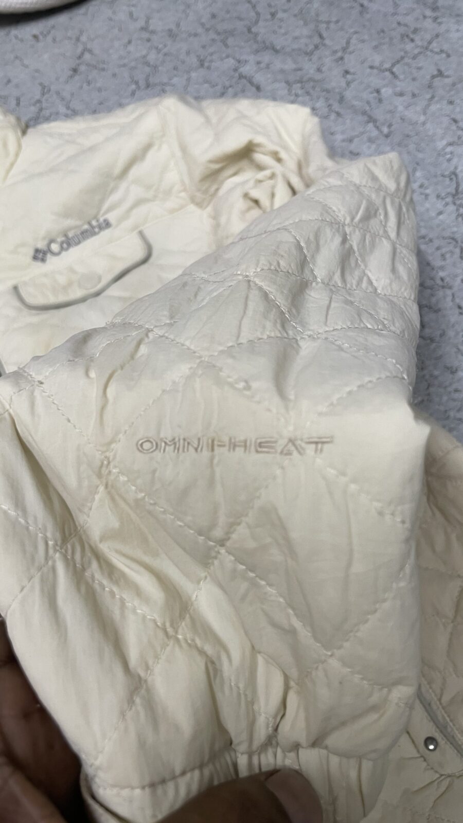 Columbia Omni-Heat Quilted Jacket Cream White S