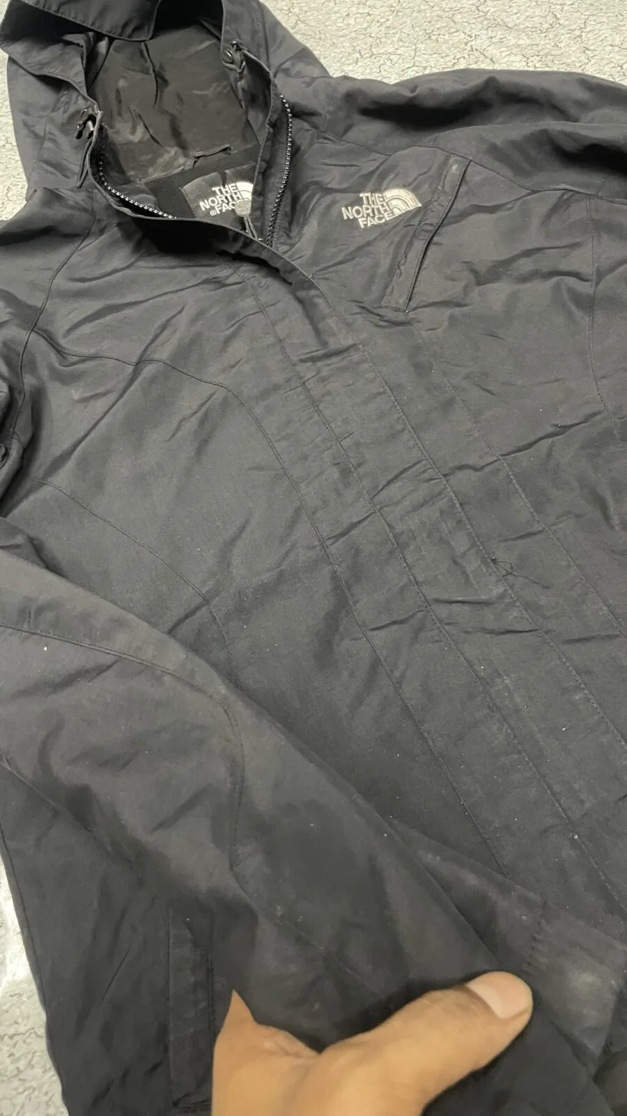 The North Face Hoodie Waterproof Jacket Size M Black