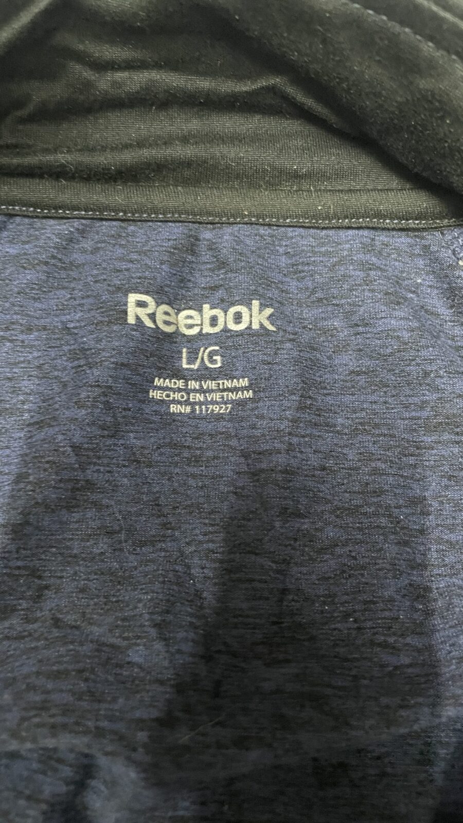 Reebok full sleeve jacket blue size M