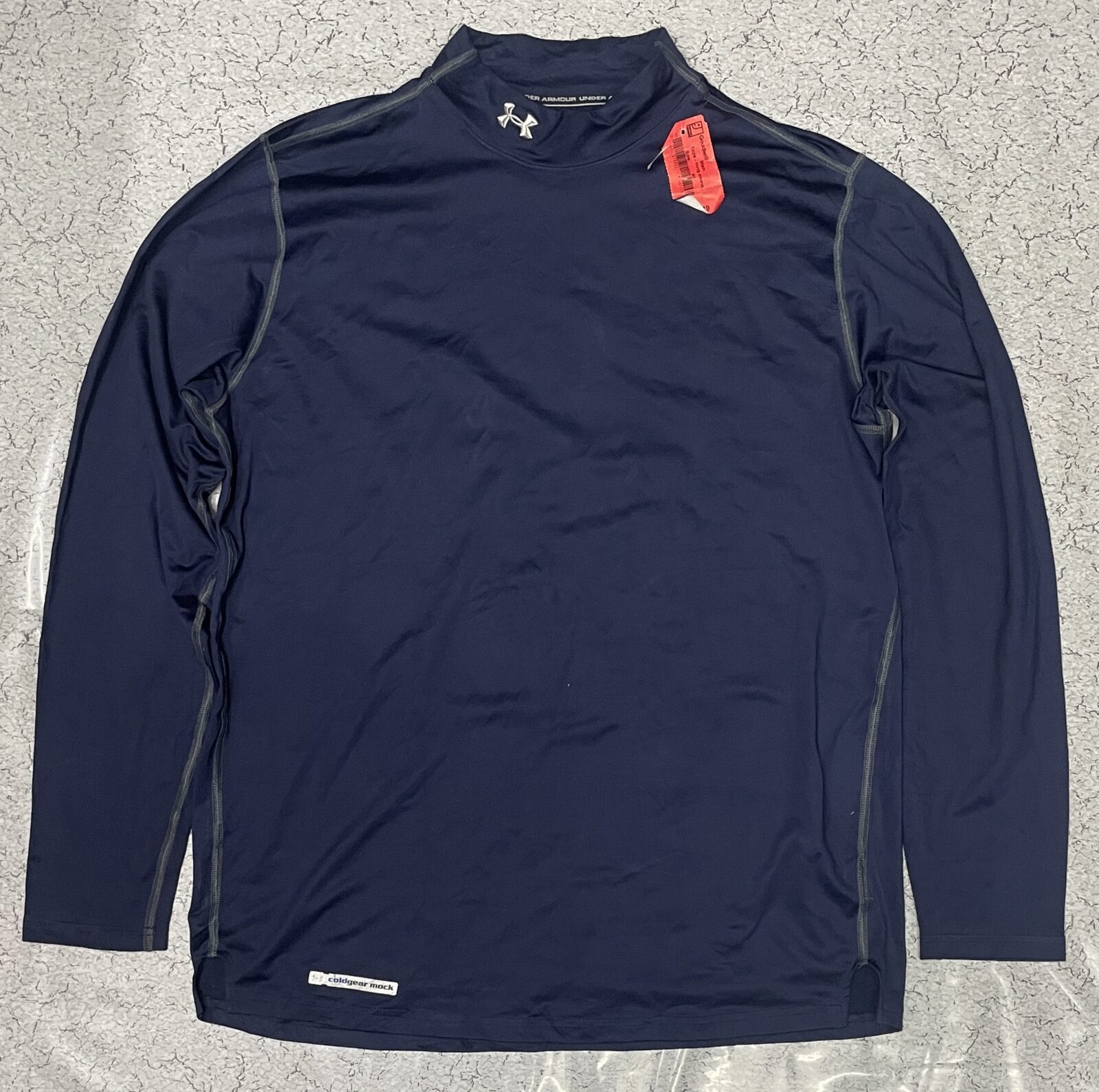 Under Armour Coldgear Mock High Neck Compression Blue Size L