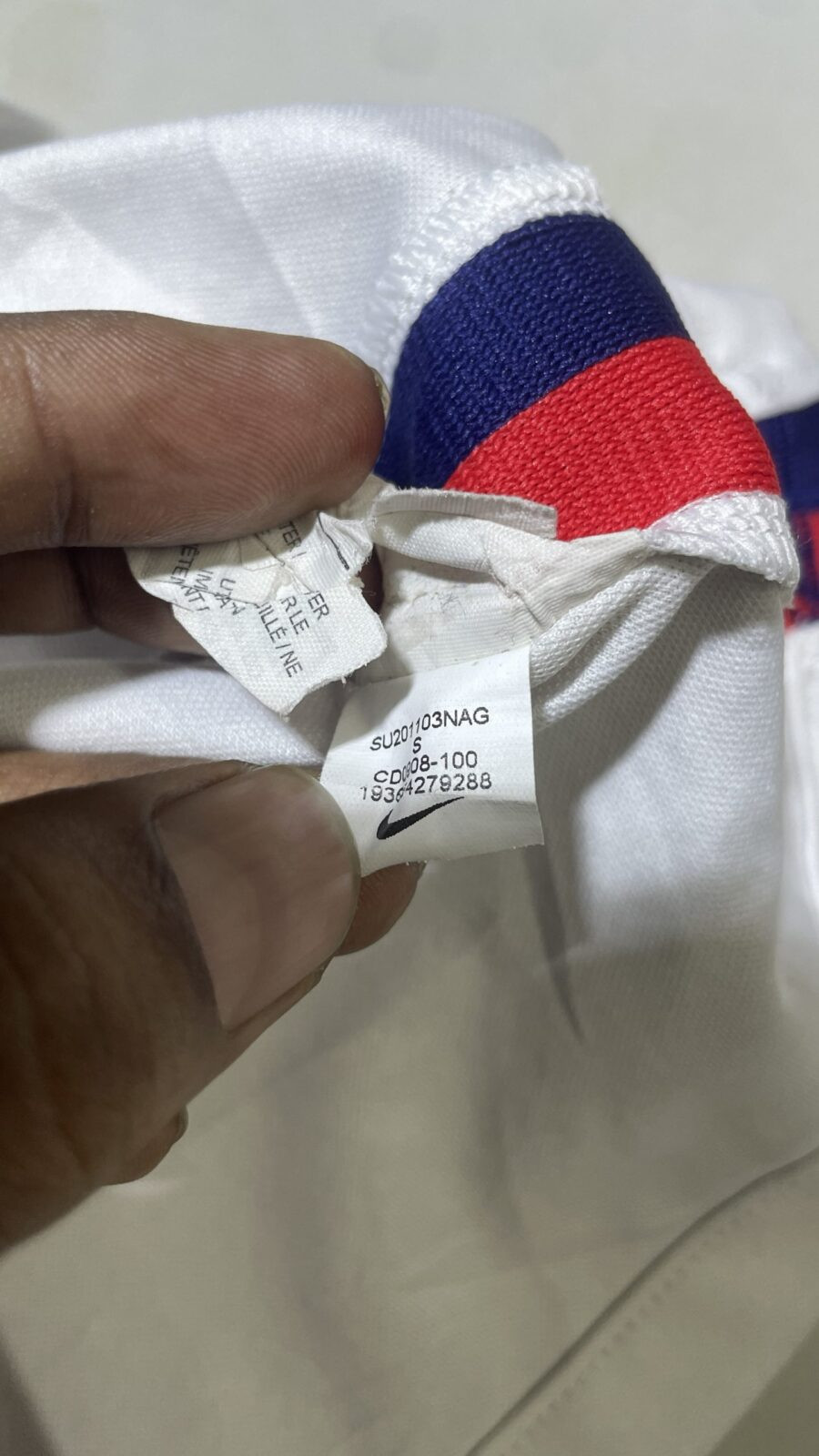 Nike dri fit USA jersey white size S