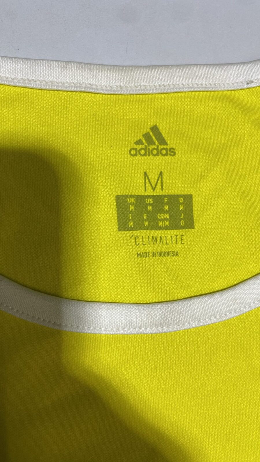 Adidas Climelite Jersey yellow size M