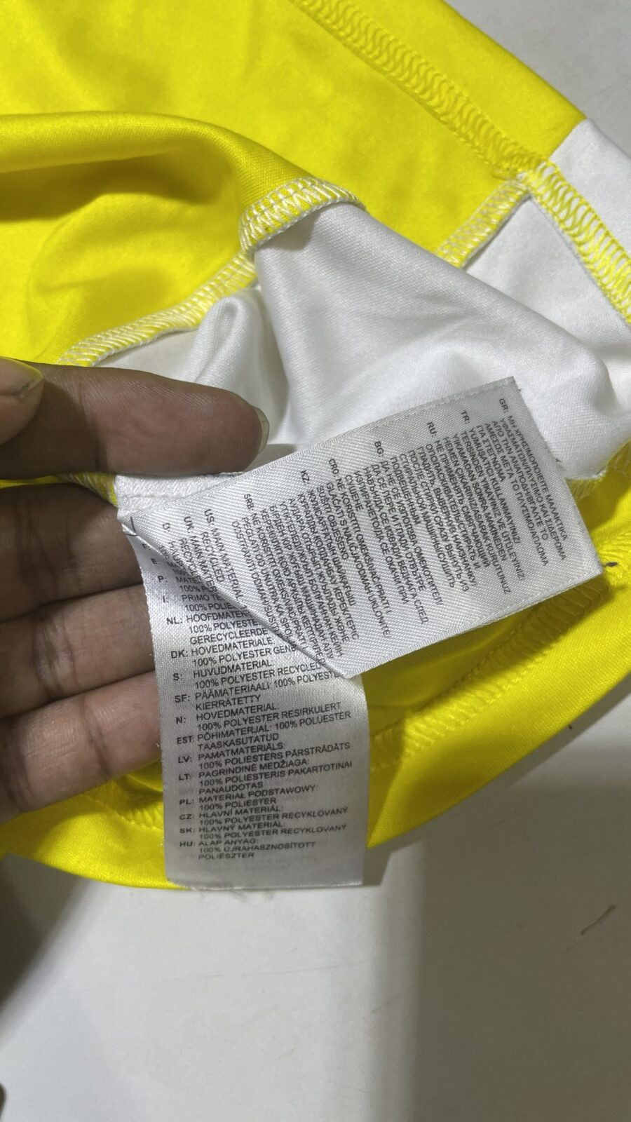 Adidas Climelite Jersey yellow size M