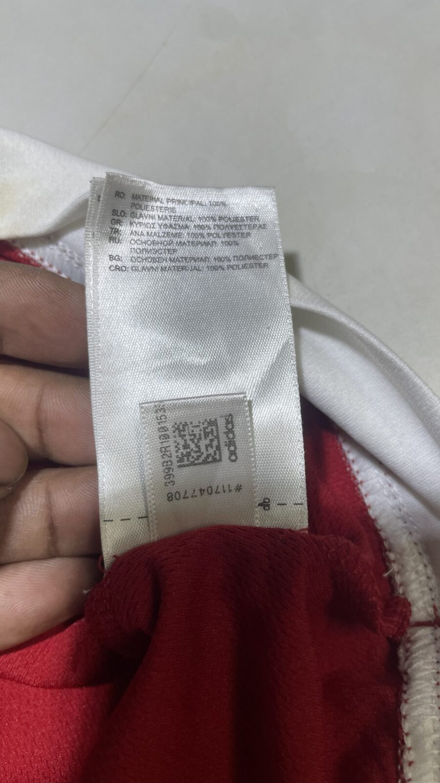Adidas climelte kaos FC jersey Red size S