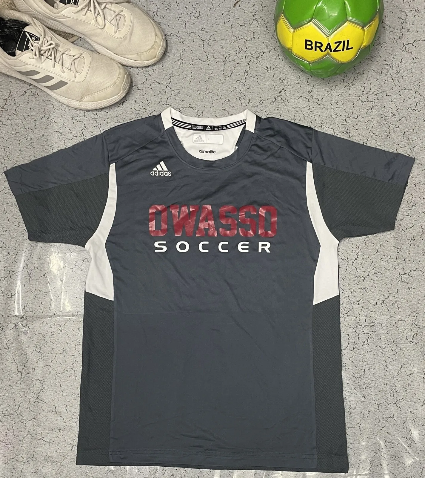 Adidas Climelite half sleeve Tshirt grey