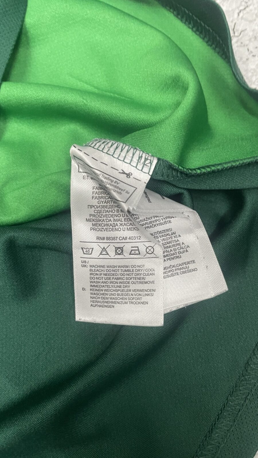 Adidas climelite German FC jersey green size S