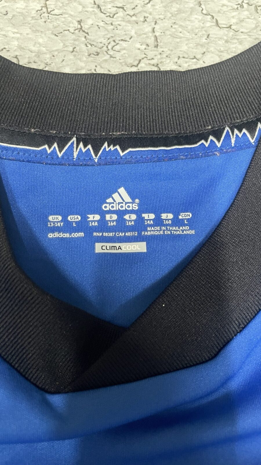 Adidas Climecool san jose earthquakes jersey blue size S