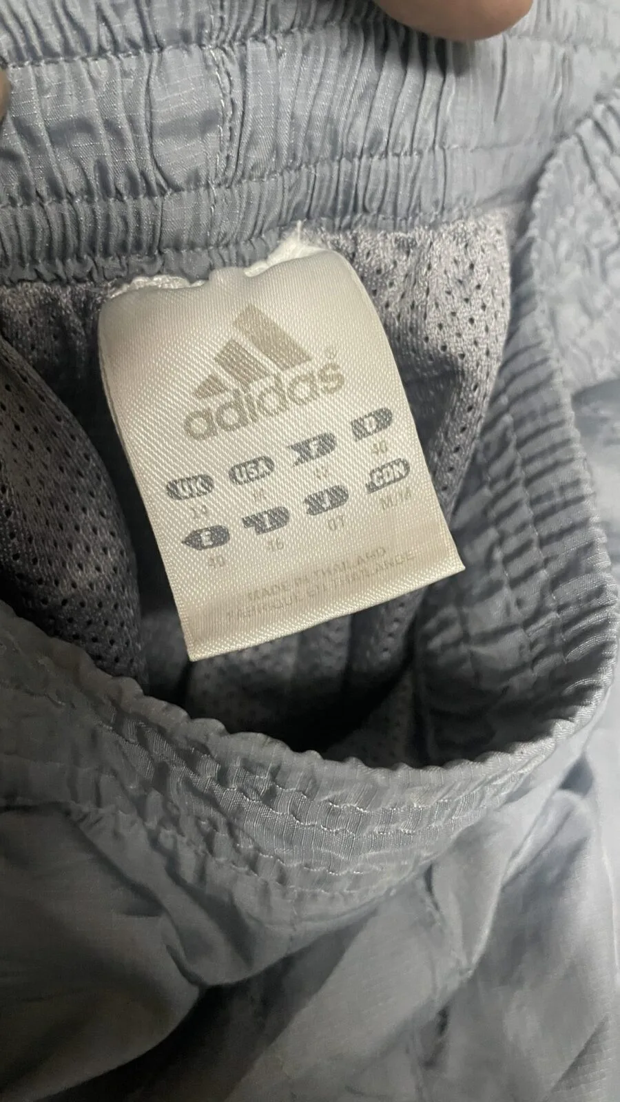 Adidas 3-Stripes Windbreaker Track Pants Grey | Men's Vintage Sportswear