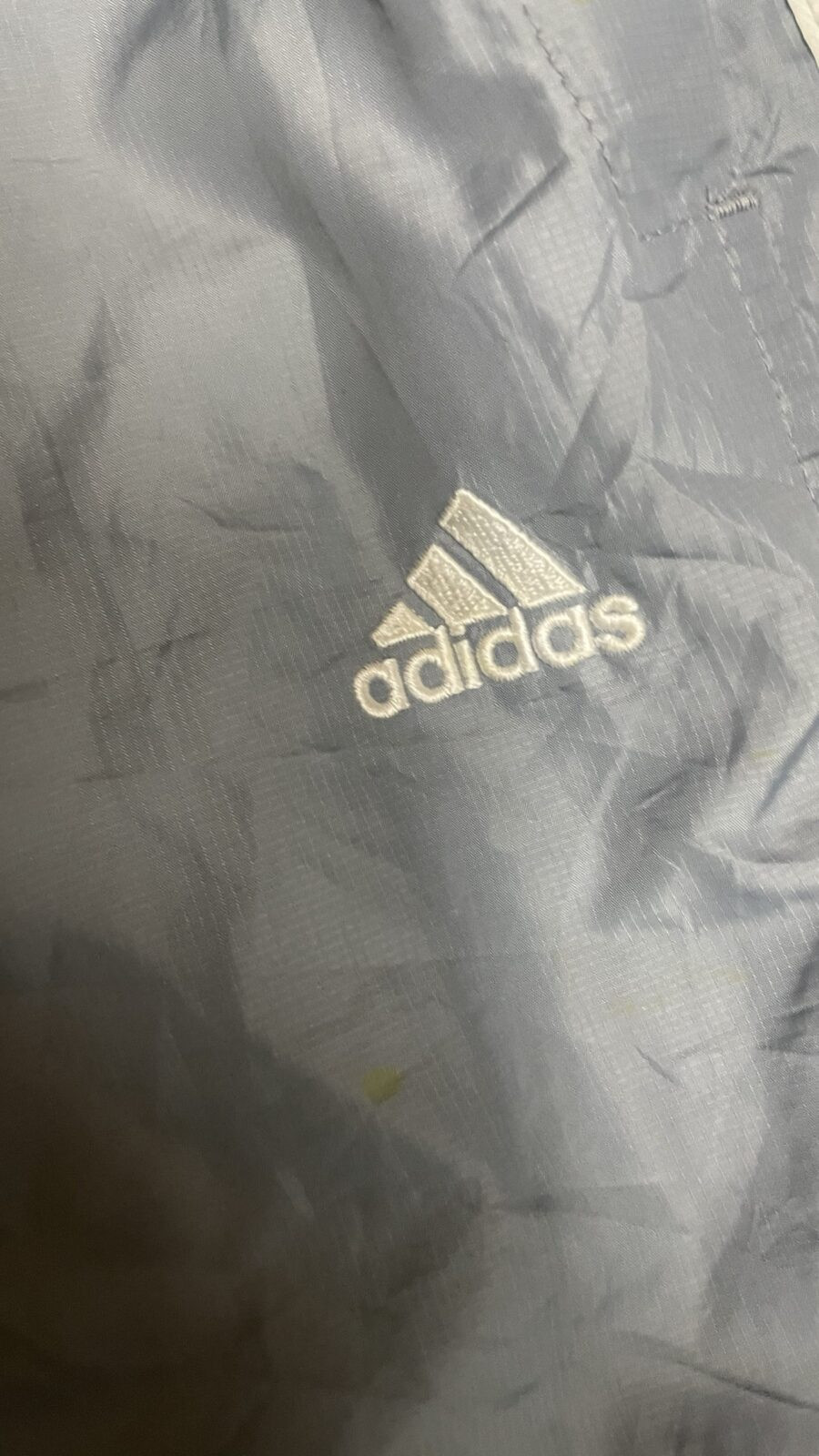Adidas 3-Stripes Windbreaker Track Pants Grey | Men's Vintage Sportswear