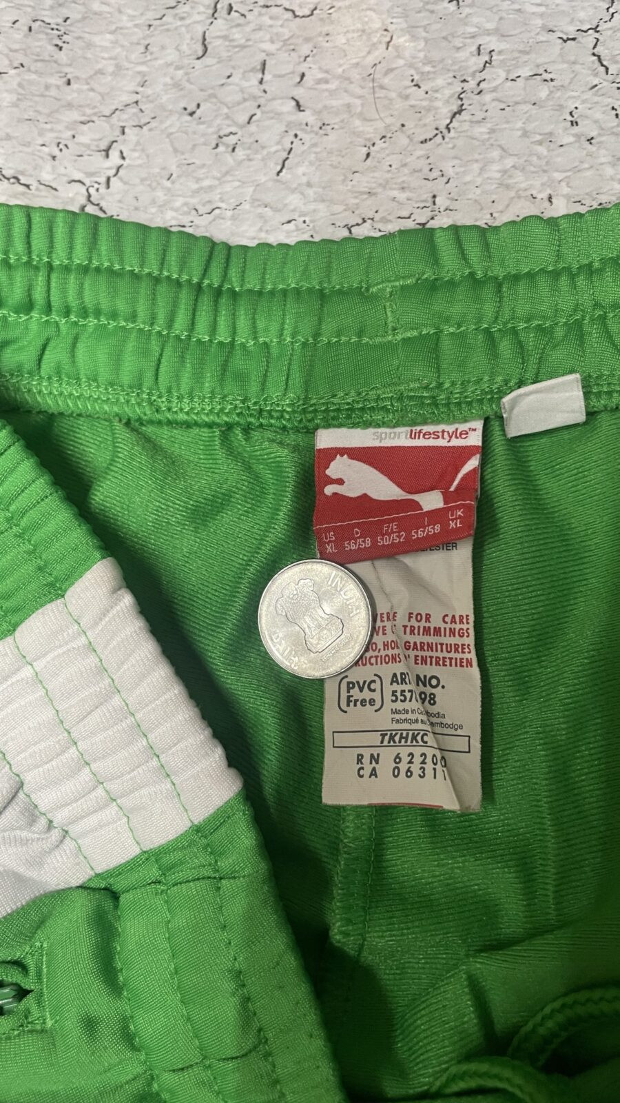 Puma Classic Track Pants Green/White | Men's Oversized Sportswear