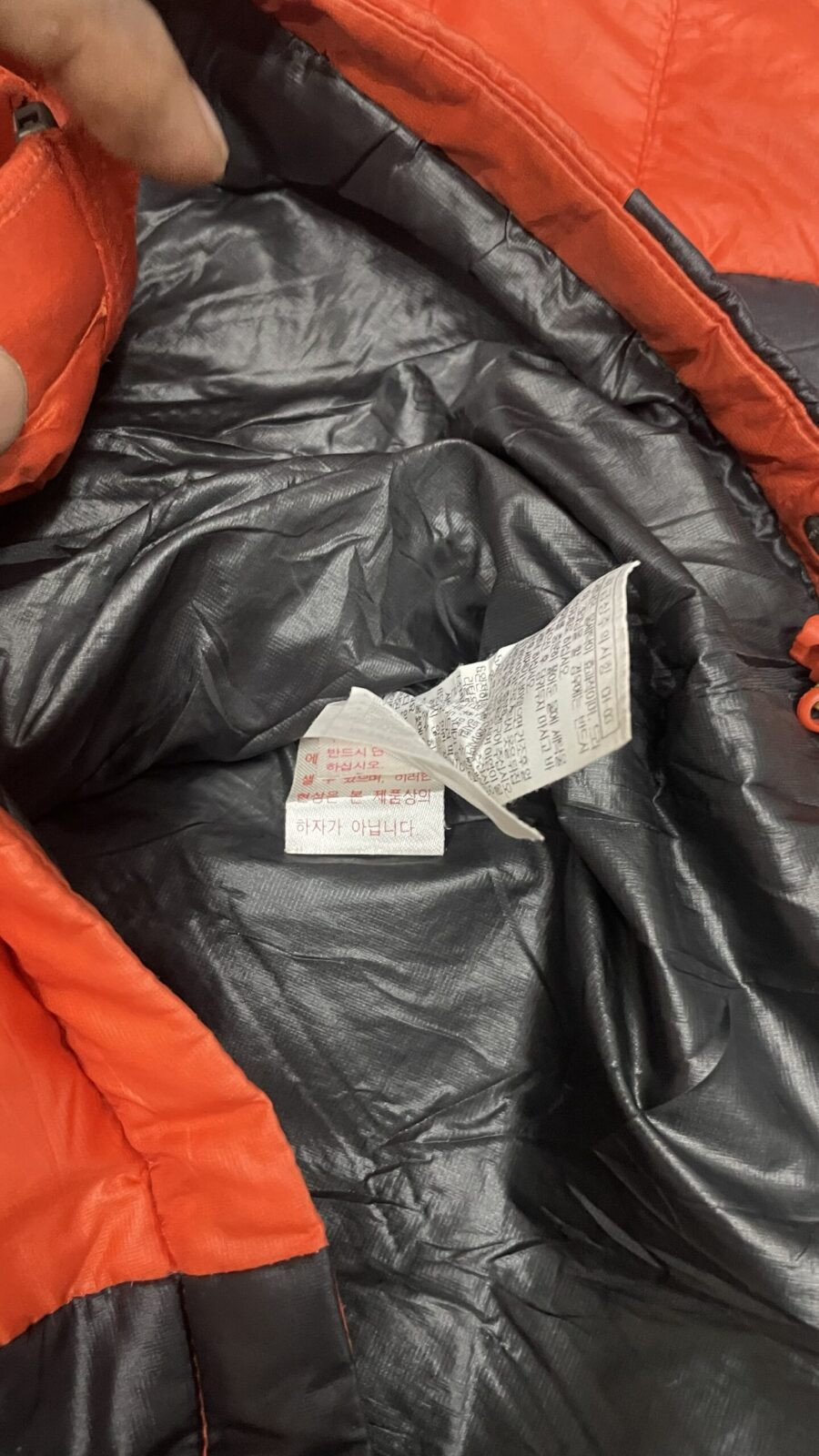 Millet light Weight Puffer Jacket Orange Size M