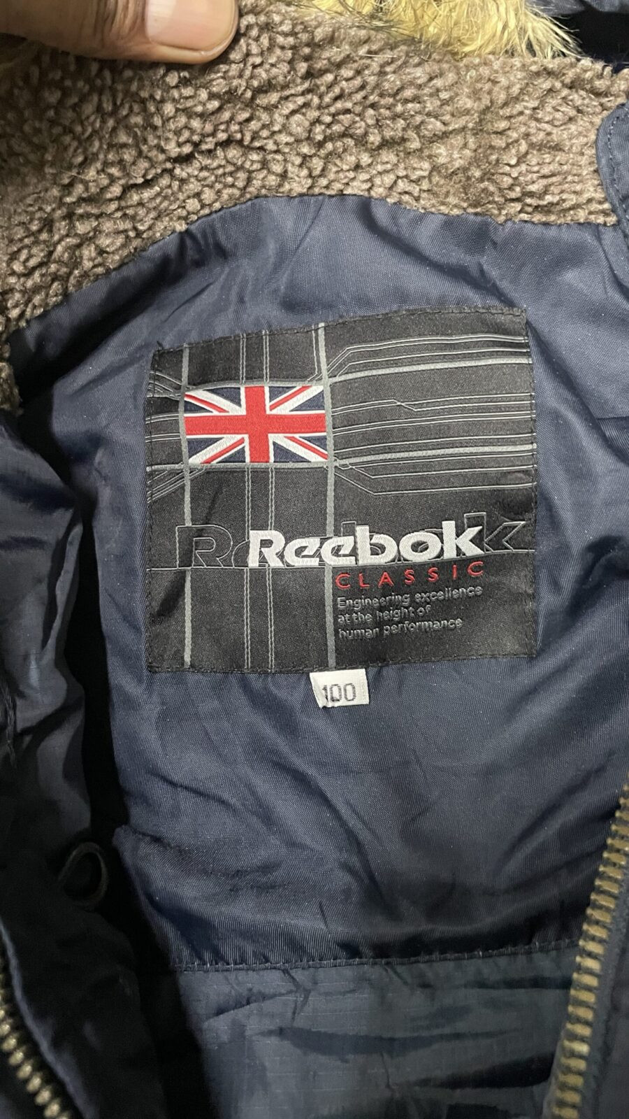 Reebok Classic Hoodie Jacket black Size XL