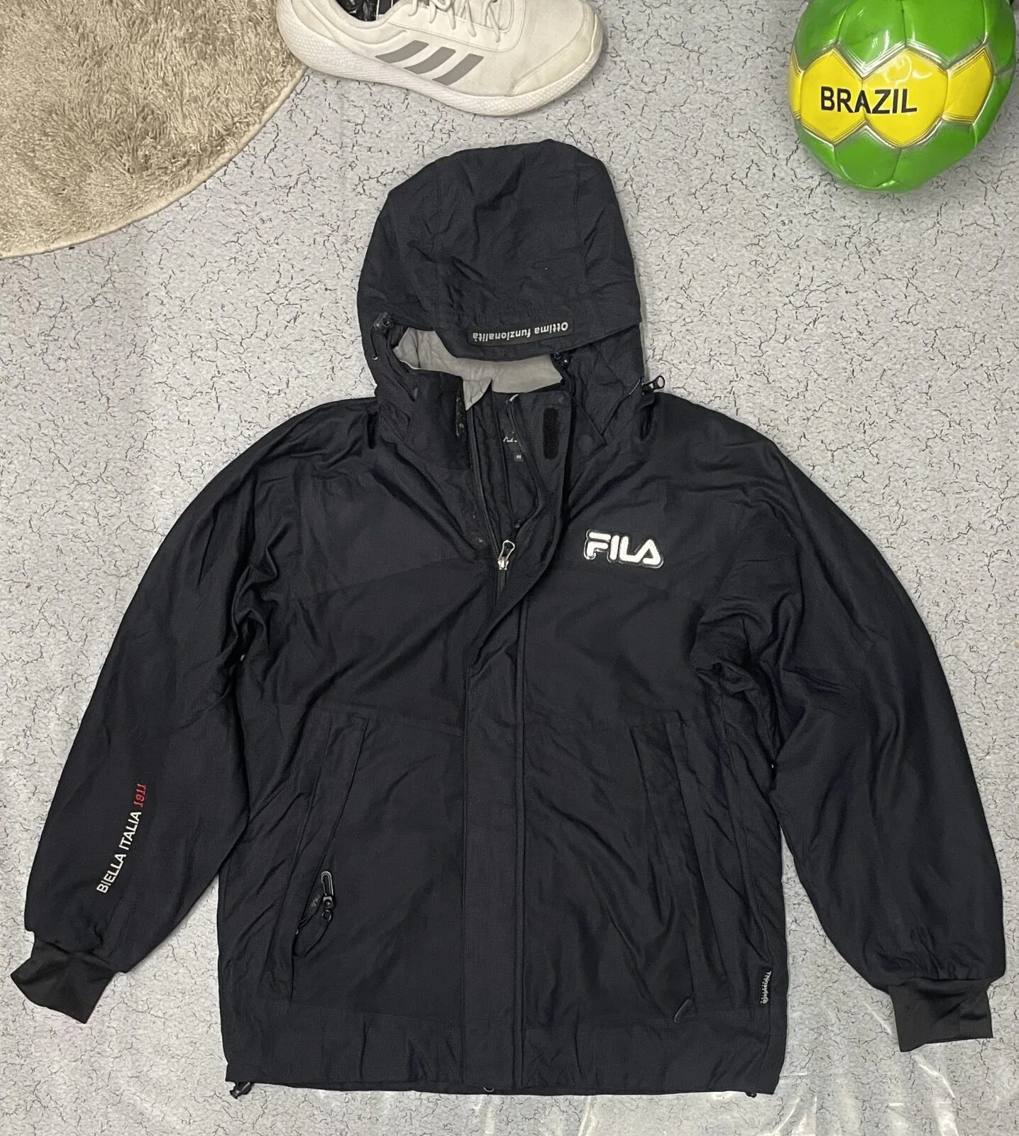 Fila Bella Italia Hoodie Winter Jacket XL black