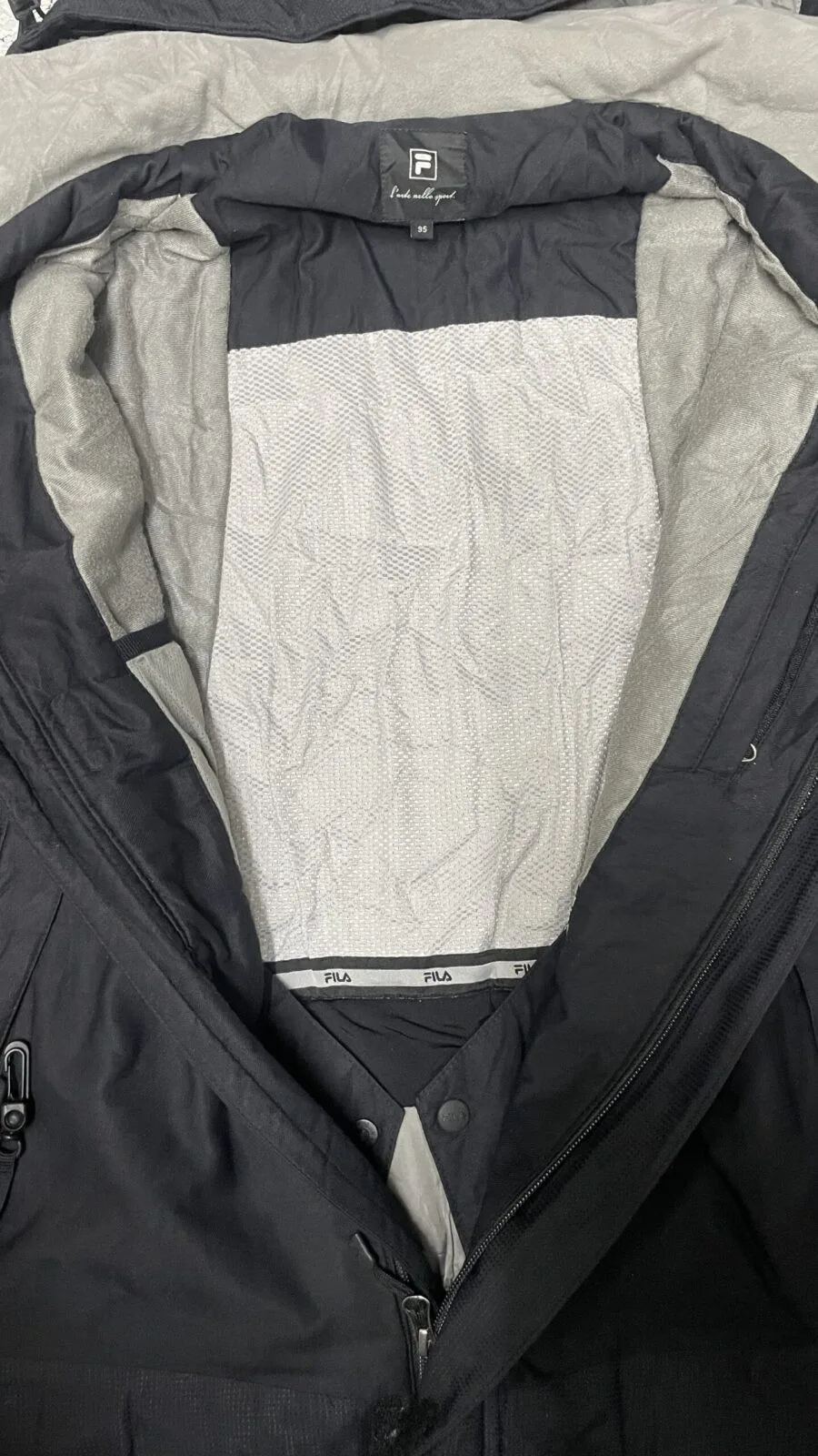 Fila Bella Italia Hoodie Winter Jacket XL black