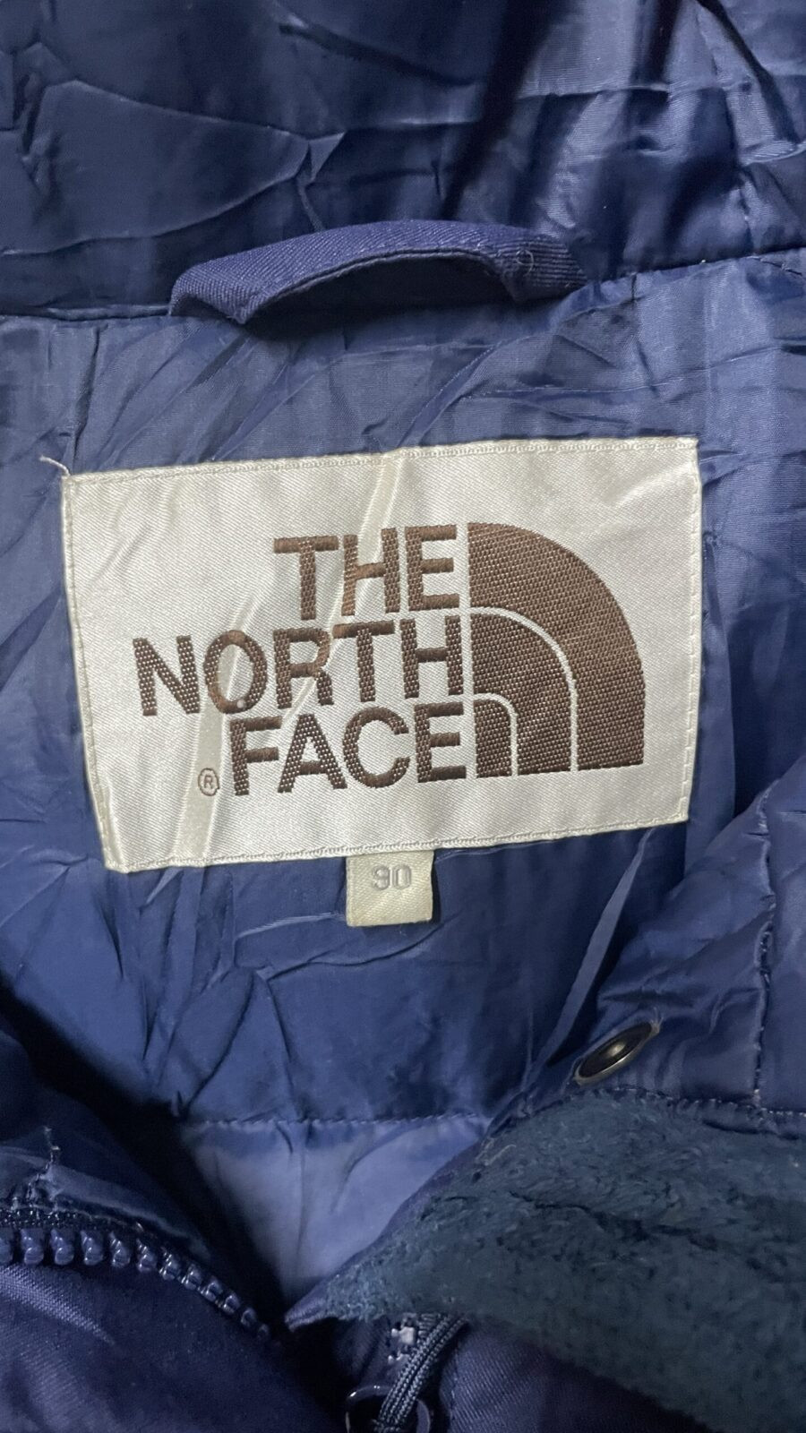 The North Face Parka Jacket Hoodie Navy Blue Size M