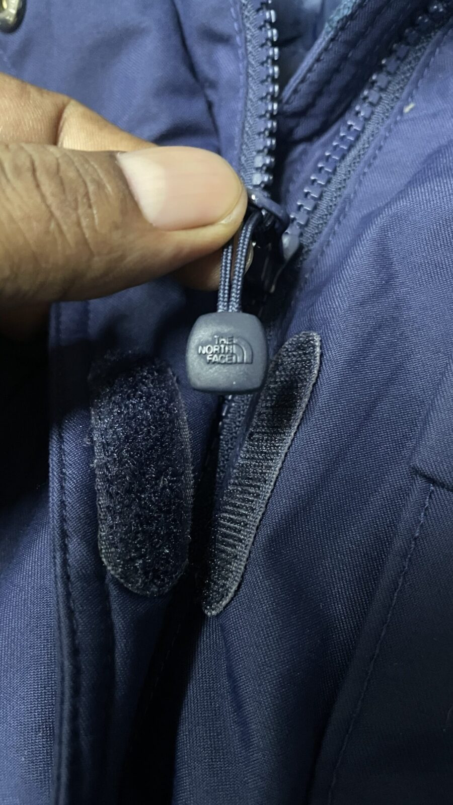 The North Face Parka Jacket Hoodie Navy Blue Size M