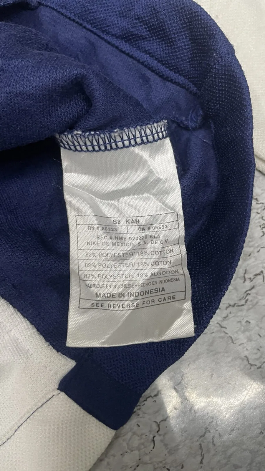 NIKE VINTAGE TRACK JACKET BLUE WHITE SIZE S