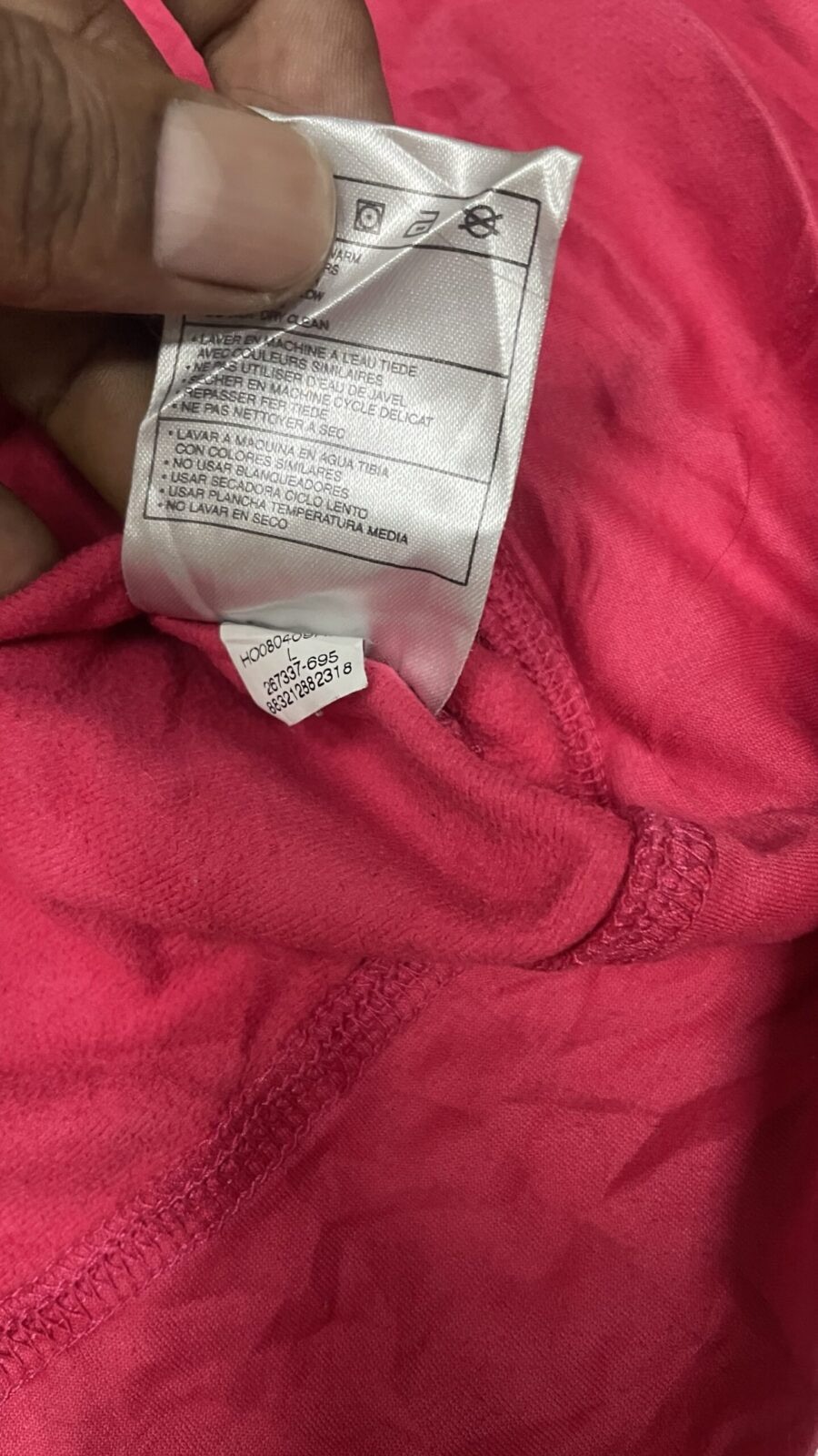 Nike body fitted Track jacket dark Pink size S