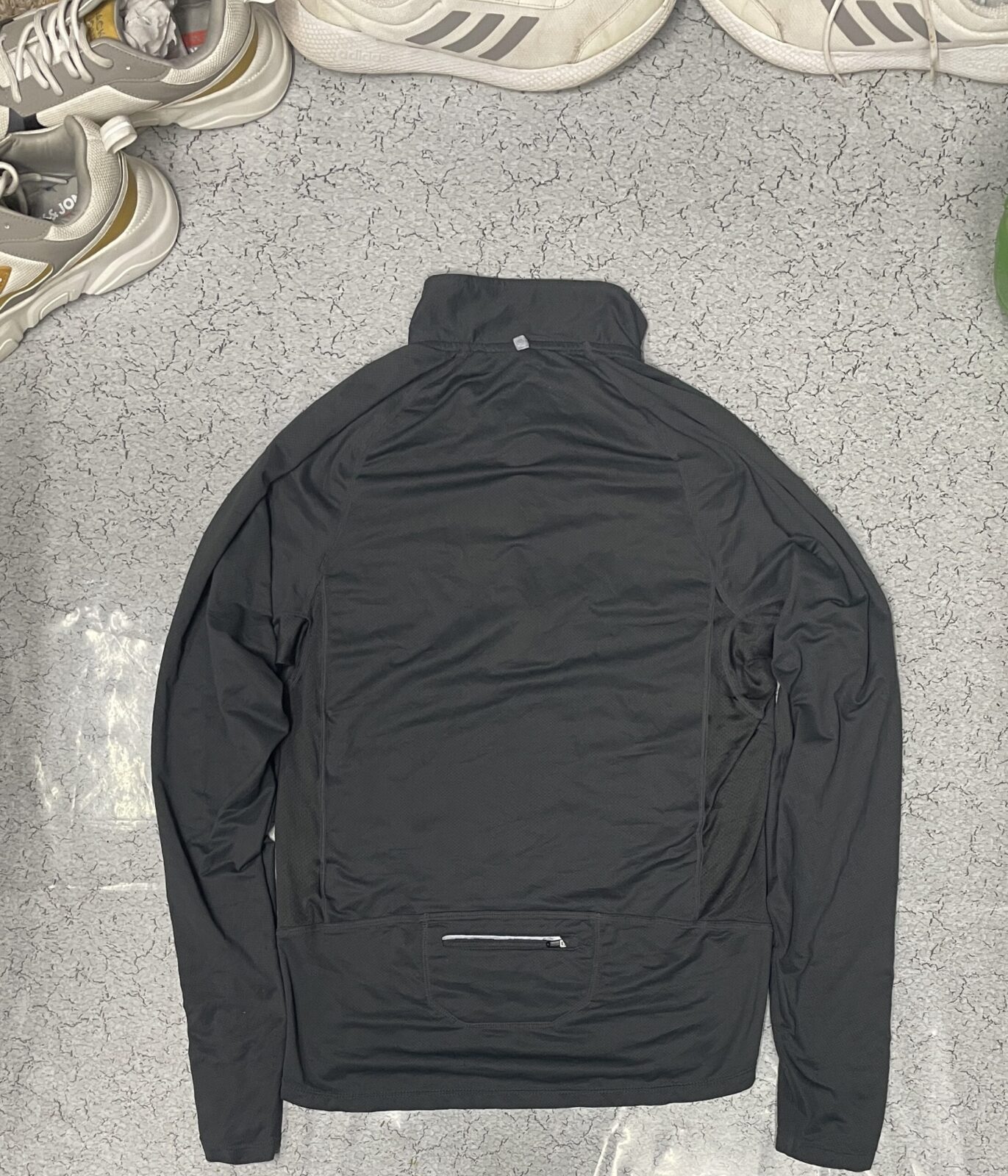 Nike Dri fit half zip up Tshirt dark grey size M