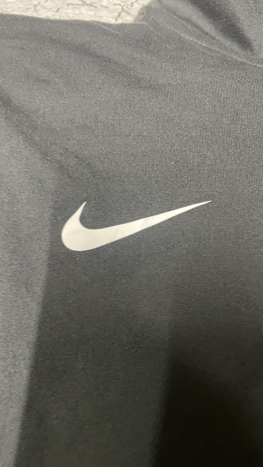 Nike Running Dri Fit half zip up tshirt full sleeve grey size L