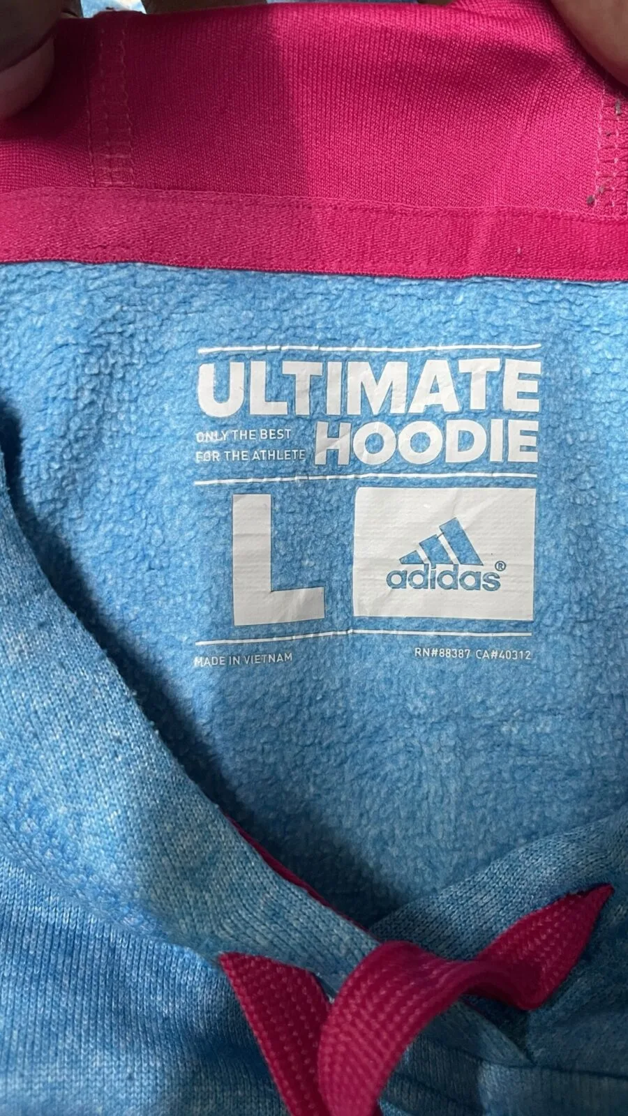 Adidas Ultimate Hoodie blue size M