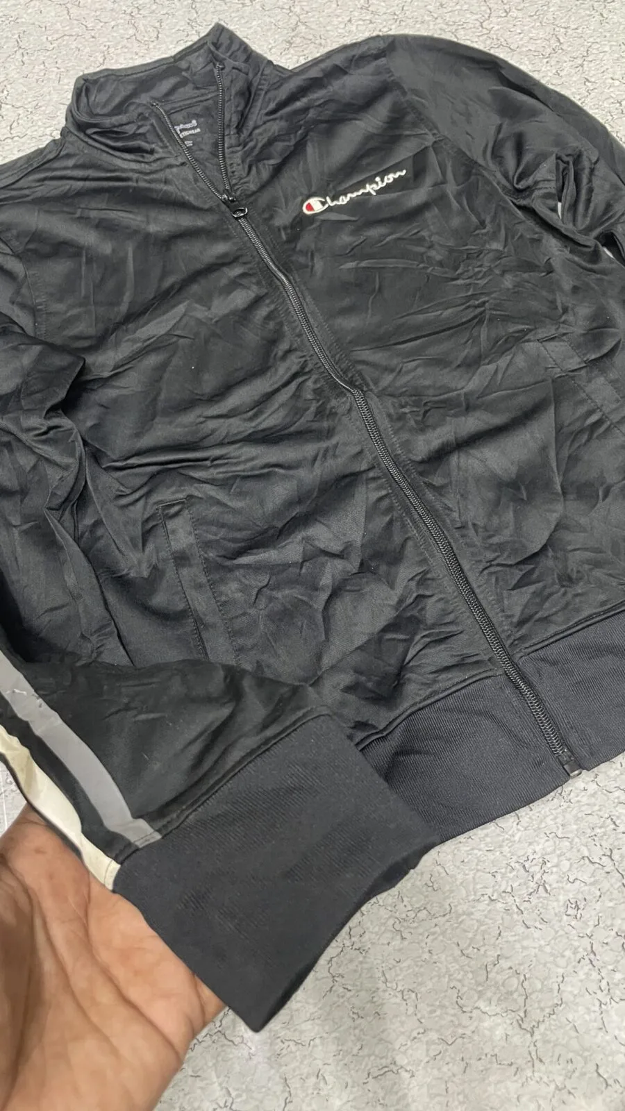Champion Women’s Track Jacket Black Size S