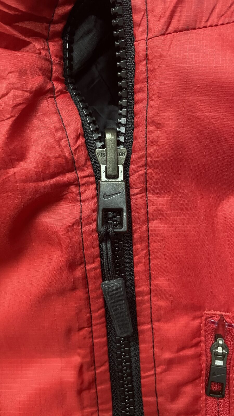 Nike Manchester Hoodie reverse Jacket red black size XL