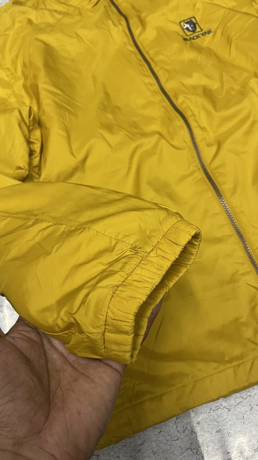 Blackyak Puffer Winter Jacket Yellow Size 2xl