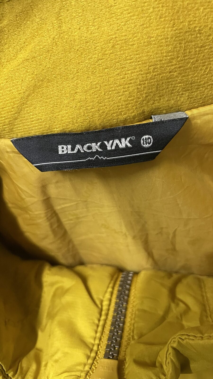 Blackyak Puffer Winter Jacket Yellow Size 2xl