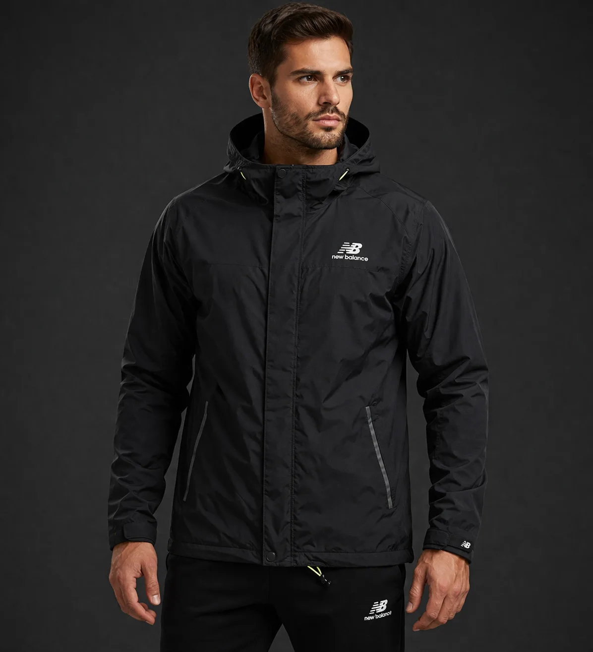 New Balance Hooded Winter jacket black size XL