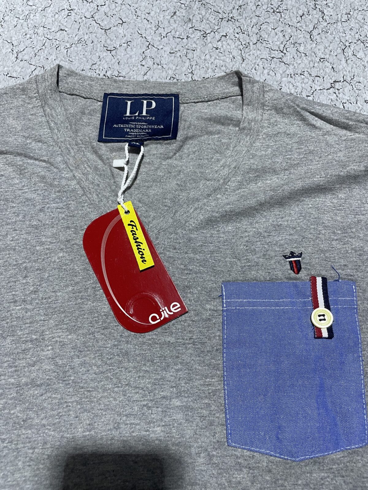 Louis Philippe Full Sleeve Tshirt Size L Grey