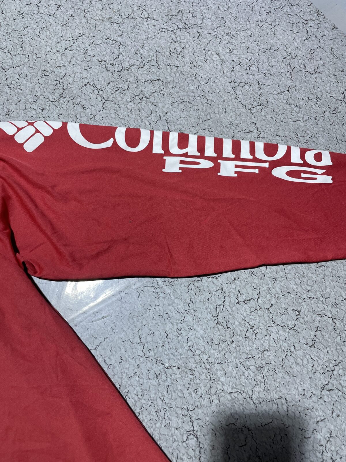 COLUMBIA PFG TERMINAL TACKLE HOODIE SIZE XL RED