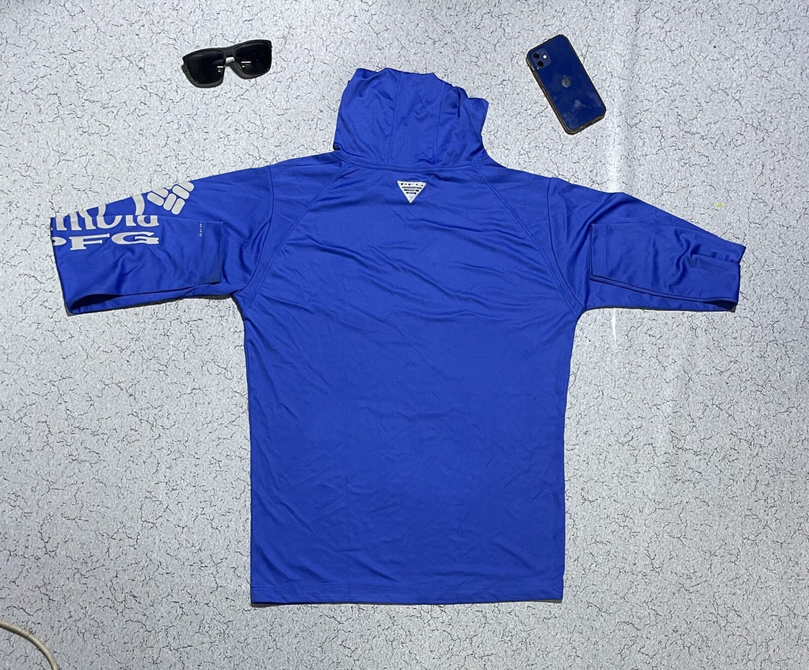 Columbia PFG Terminal Tackle Hoodie SIZE XL BLUE