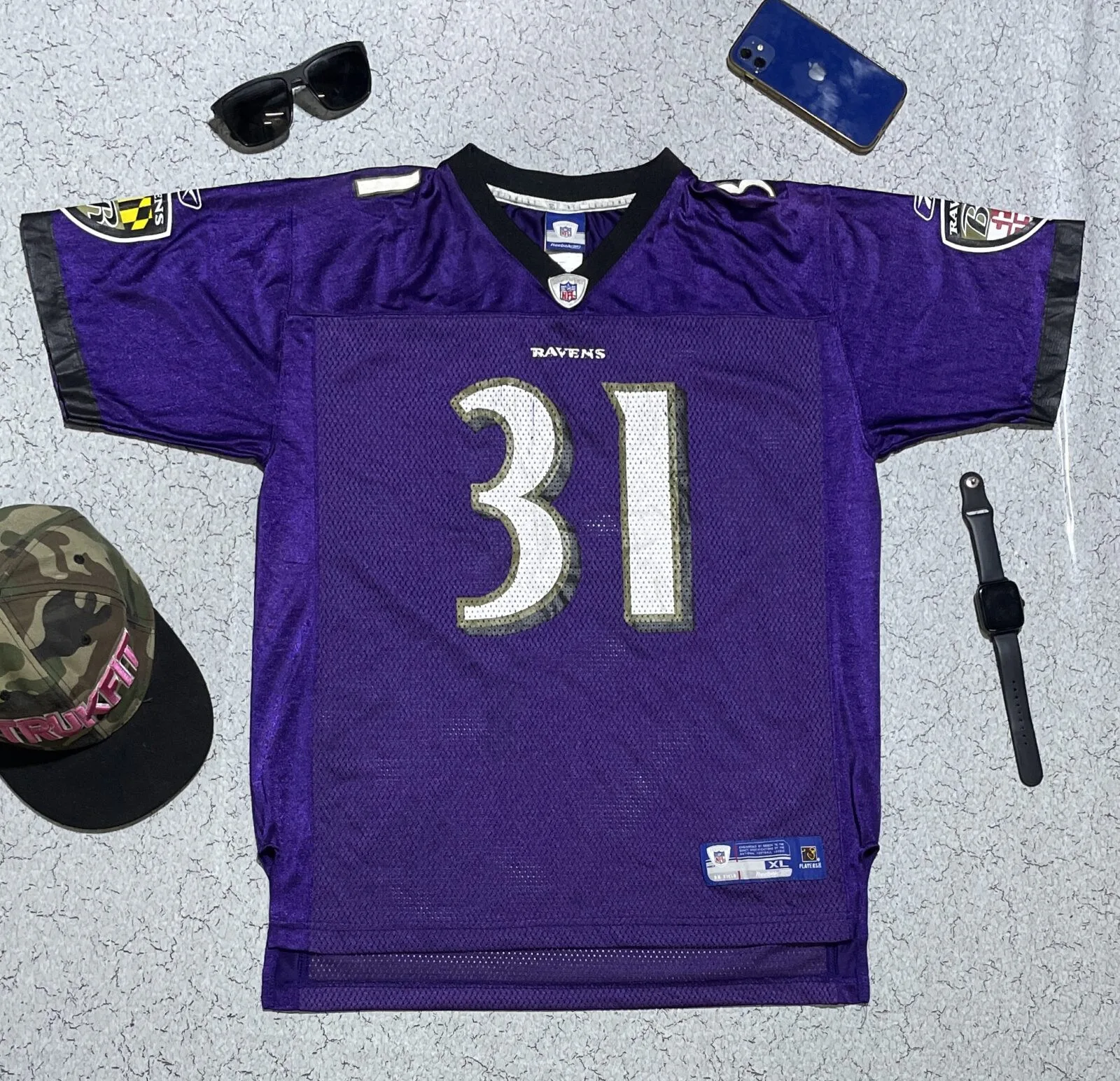Jamal Lewis Baltimore Ravens #31 Reebok NFL Jersey Xl