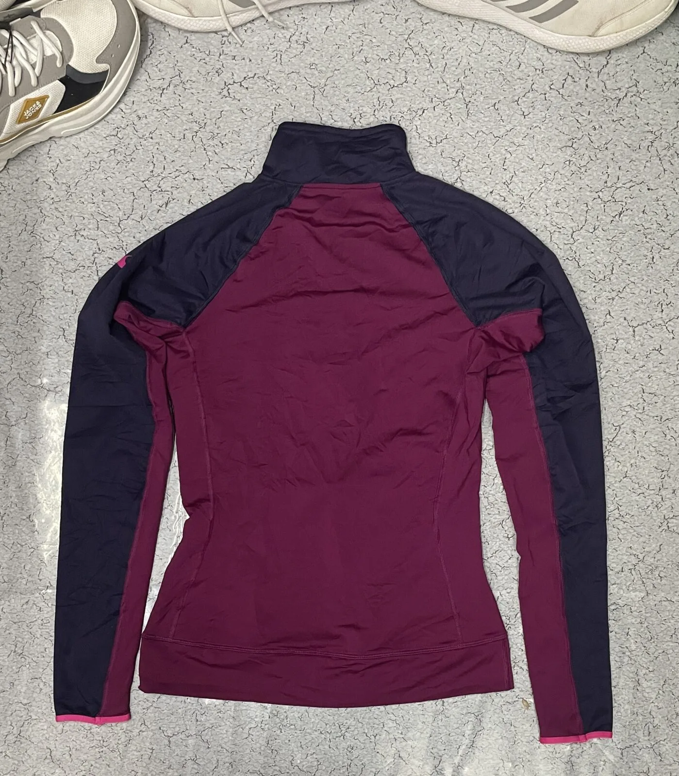 Nike Pro Dri Fit full sleeve tshirt dark red size s