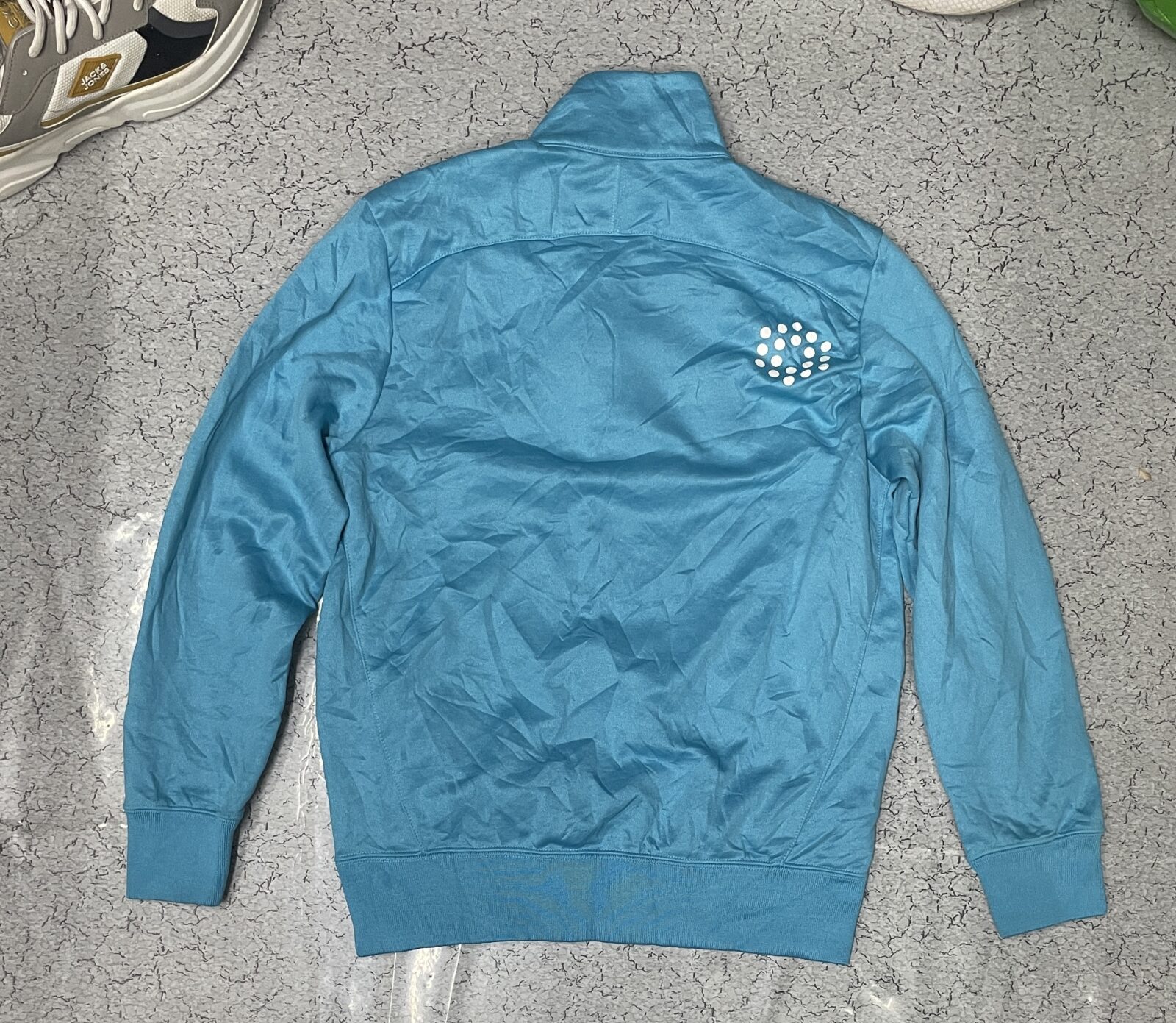 Puma half zip up tshirt sky blue size S