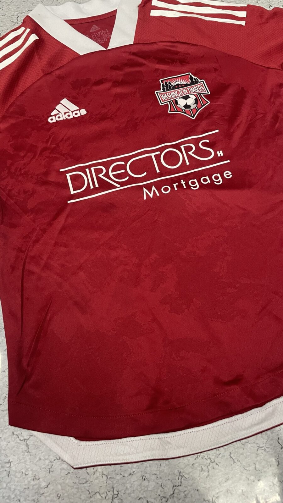 Adidas Aeroready Washington Timbers Jersey size S Red