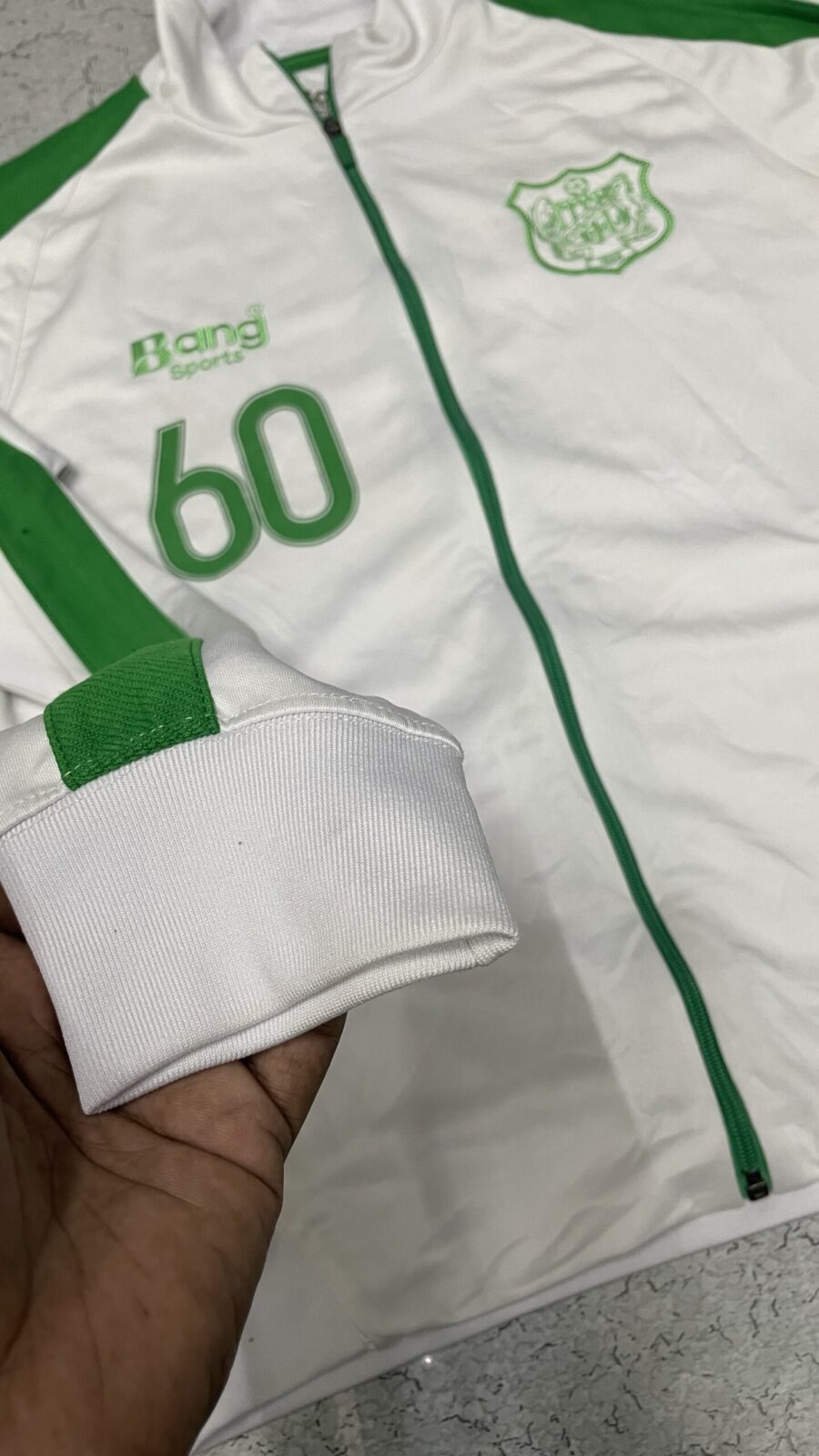 Bang Sports Track Jacket Size M White