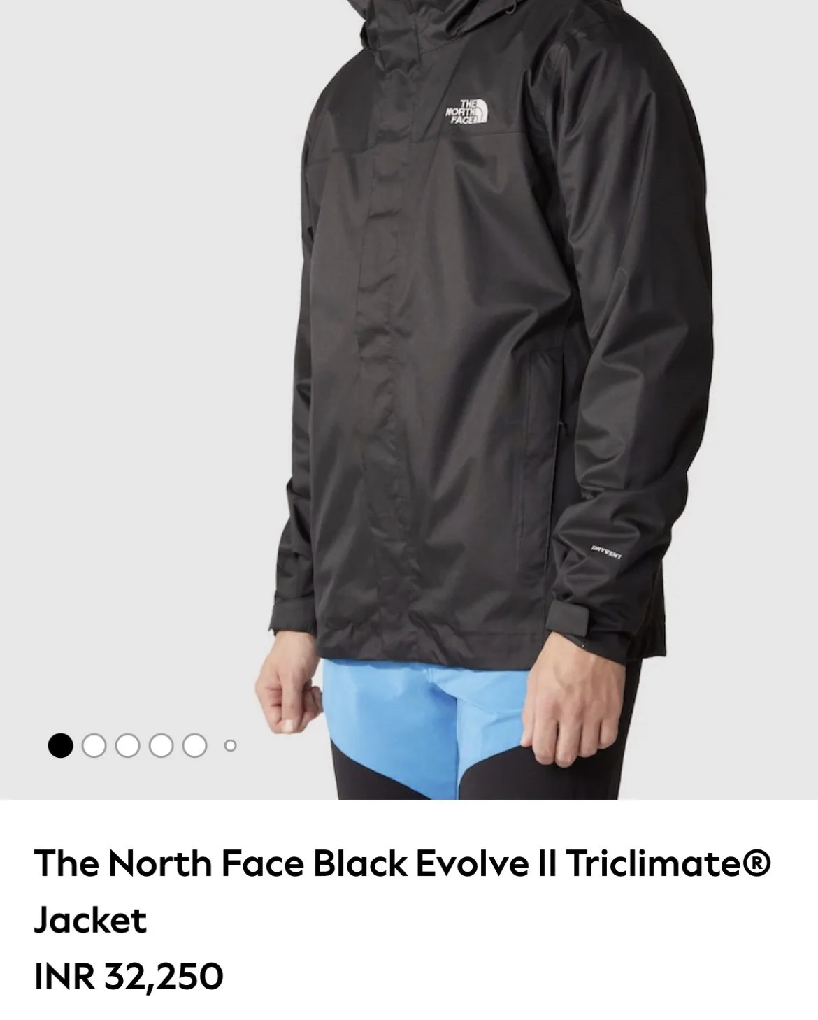 The North Face DryVent Waterproof Rain Jacket Black Size S