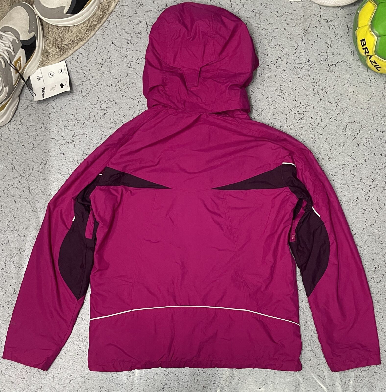 Columbia Whirlibird Interchange jacket 3-in-1 waterproof & breathable removable insulated liner XL Pink