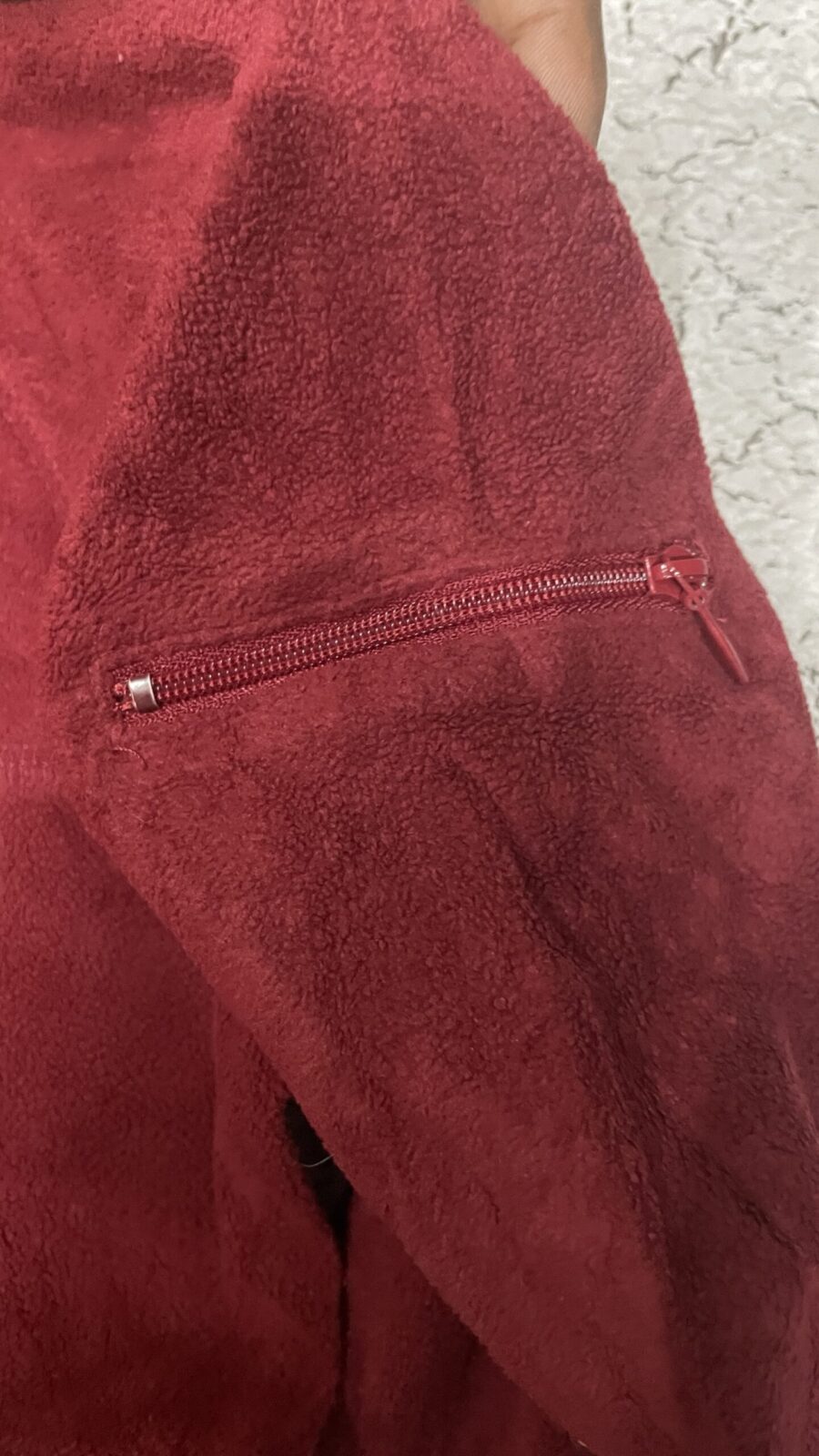 Columbia Women’s fleece Sweatshirt dark Red size S