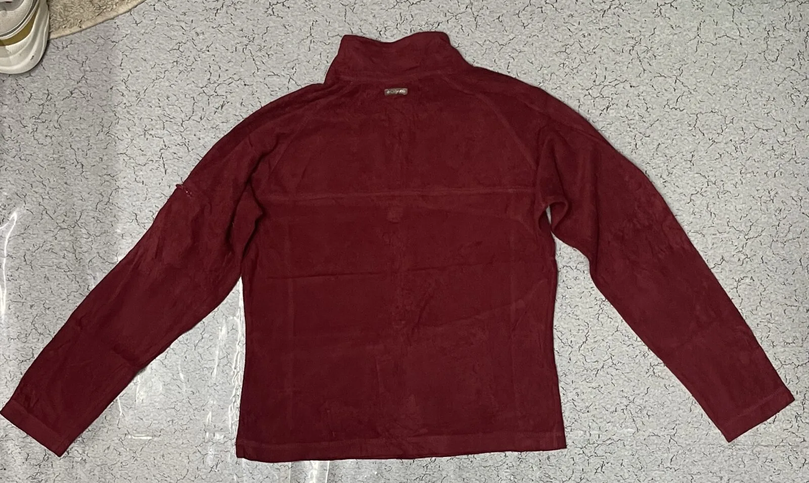 Columbia Women’s fleece Sweatshirt dark Red size S