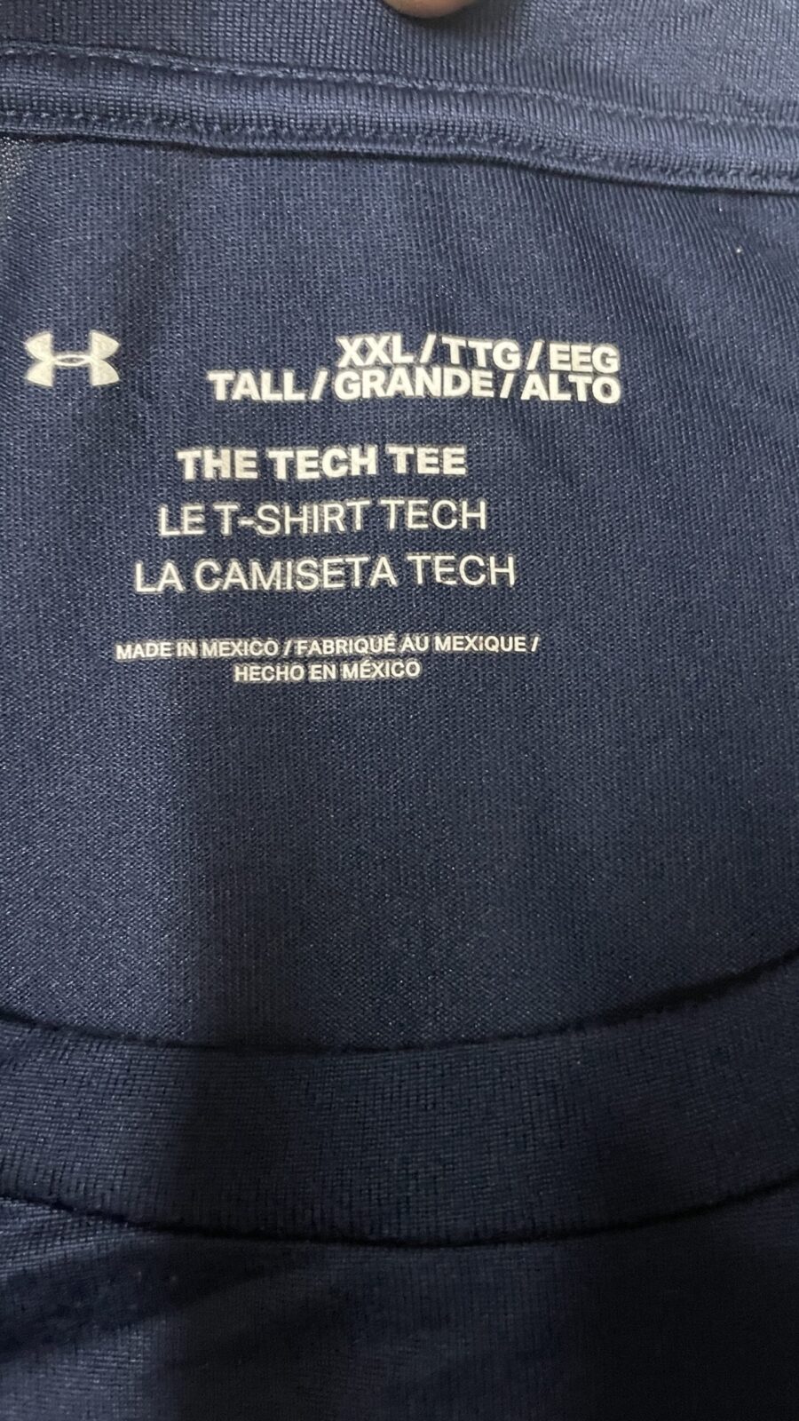 Under Armour Tech Tee half sleeve men's T-shirt size XL blue