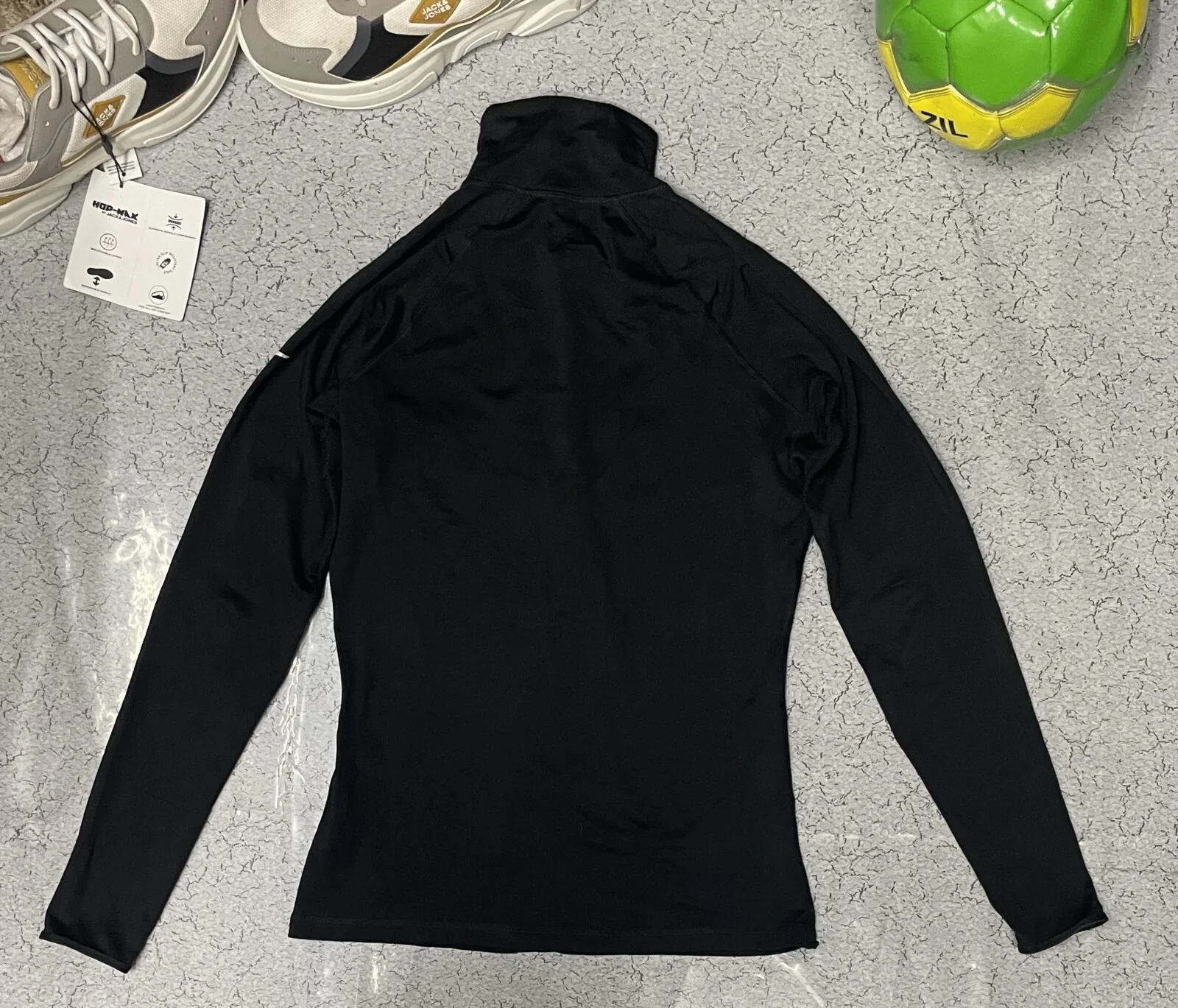 Nike Pro Dri Fit high Neck half zip up women'sTrack Jacket size M black