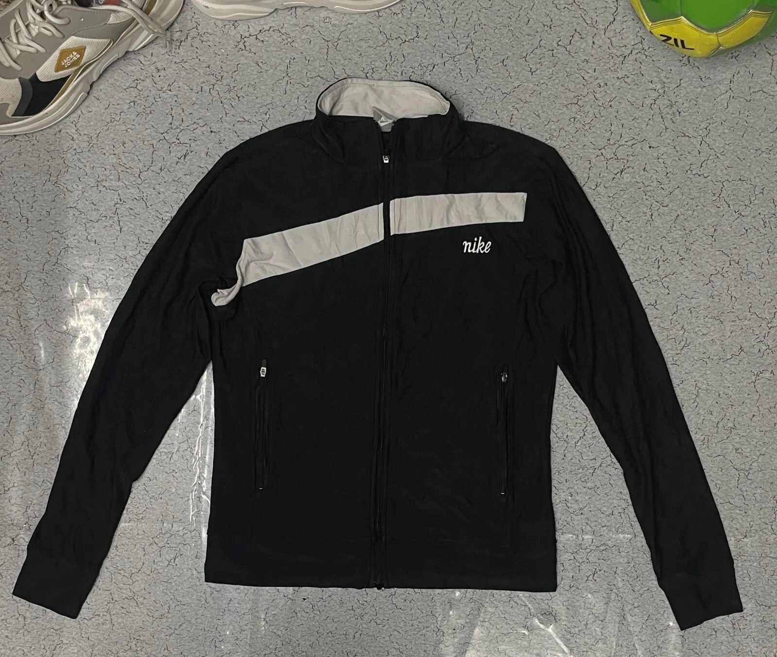 Vintage Nike Dri Fit Track Jacket Black Size S