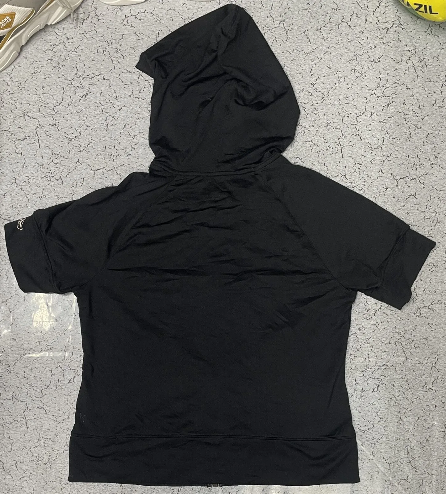 Reebok Play Dry hooded Track Jacket Black Size M