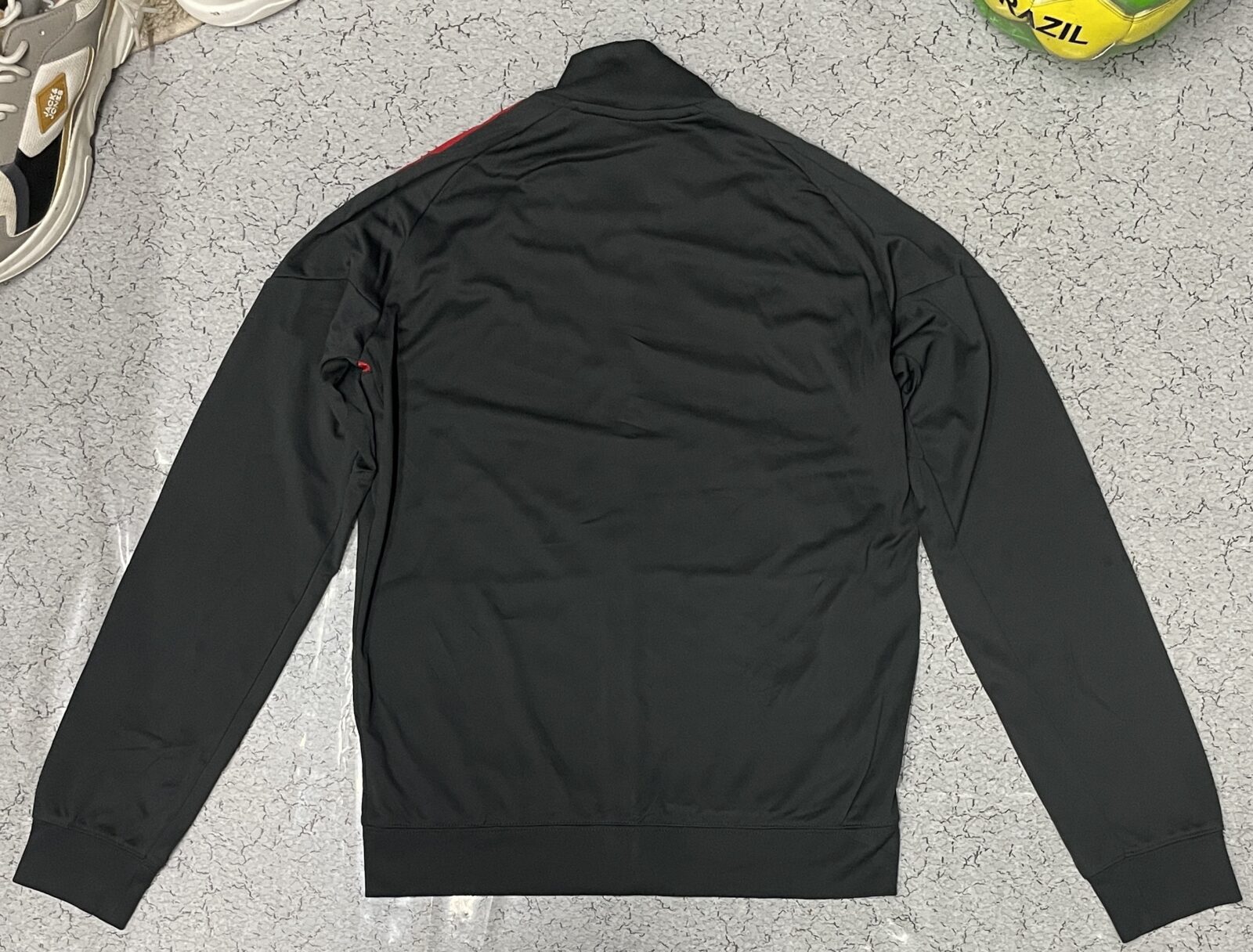 Nike Dri-FIT Track Jacket Black Red Slim Fit Zip-Up