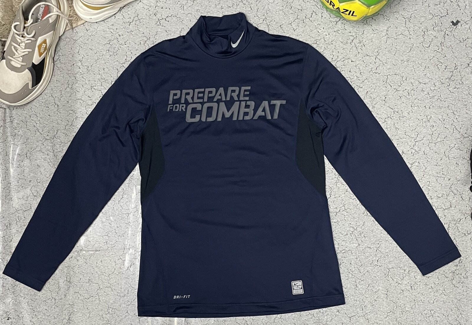 Nike Pro Combat Dri Fit Body Fitted Tshirt Dark Blue M