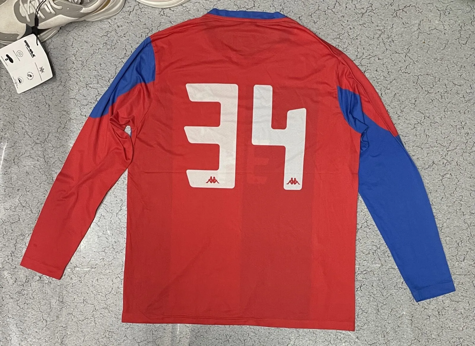 Kappa Full sleeve loose jersey red blue size L
