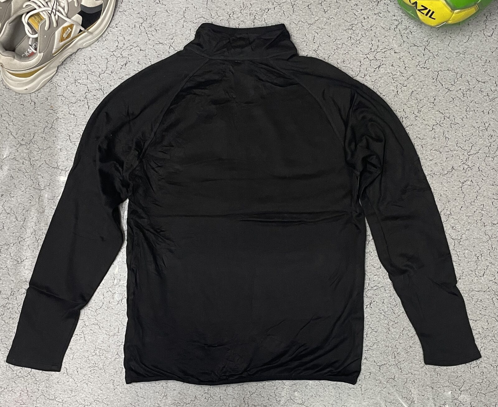 THE NORTH FACE MEN’S HALF ZIP UP LITE WEIGHT TSHIRT BLACK SIZE L